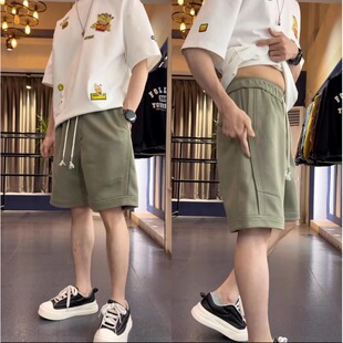 2025新款潮流休闲五分裤子男士潮牌短裤男夏外穿高级感宽松运动裤