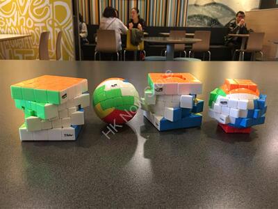 Calvin puzzle开尔文卡尔文魔方mini五阶球型魔方限量异形魔方