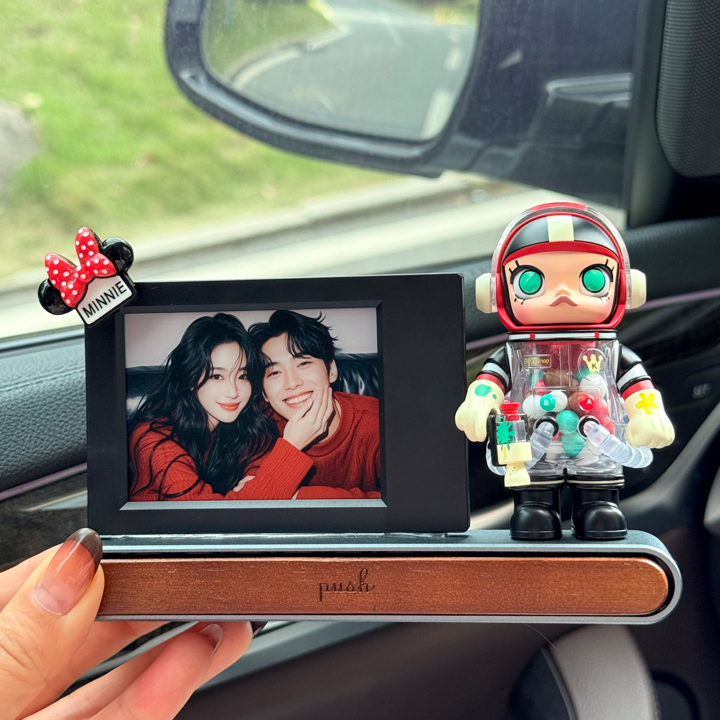 DIY可爱卡通车载停车号码牌