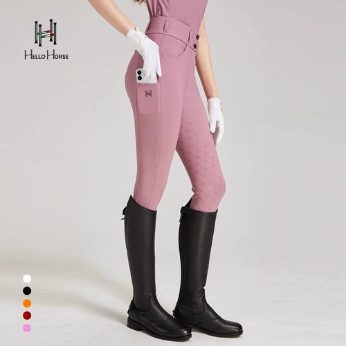 Hello Horse骑士硅胶柔软高弹马裤骑行裤马术裤春夏女士骑马装备