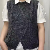 绍城羊驼绒手工编织毛衣外套围巾手工羊毛棒针线