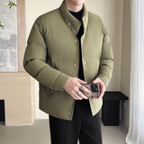 模特图~2025冬季立领加厚棉服E001/P75，男装棉衣，电商B331