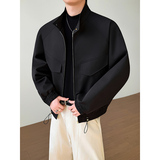模特图~2026春季插肩袖简约夹克外套YJ6026/P98，男装夹克，电商B331
