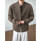 模特图~春季立领风夹克外套YJ6028/P115，男装夹克，电商B331