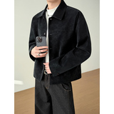 模特图~春季软皮直播皮衣外套夹克YJ6002/P125，男装夹克，电商B331