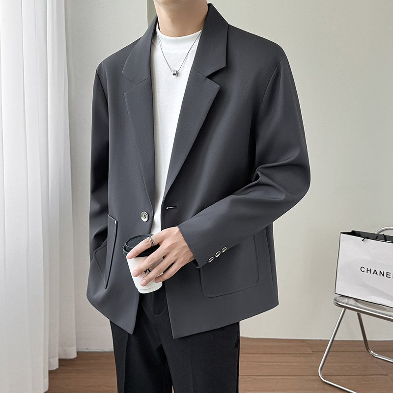 模特图~六色~2026春季休闲西装外套K8800/P78,男装西服套装,电商B331