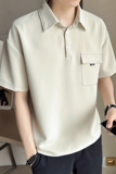 店主风~夏季新款明线设计中袖T恤衫V6019/P55，男装T恤，电商B331