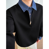 模特图~抖音重磅假两件春季卫衣YJ6005/P88，男装卫衣，电商B331