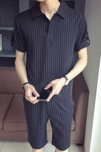 2022夏季条纹套装男 TZ02/P80图片