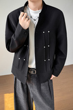 模特图~抖音立领垫肩休闲西装夹克外套K8826/P108，男装夹克，电商B331