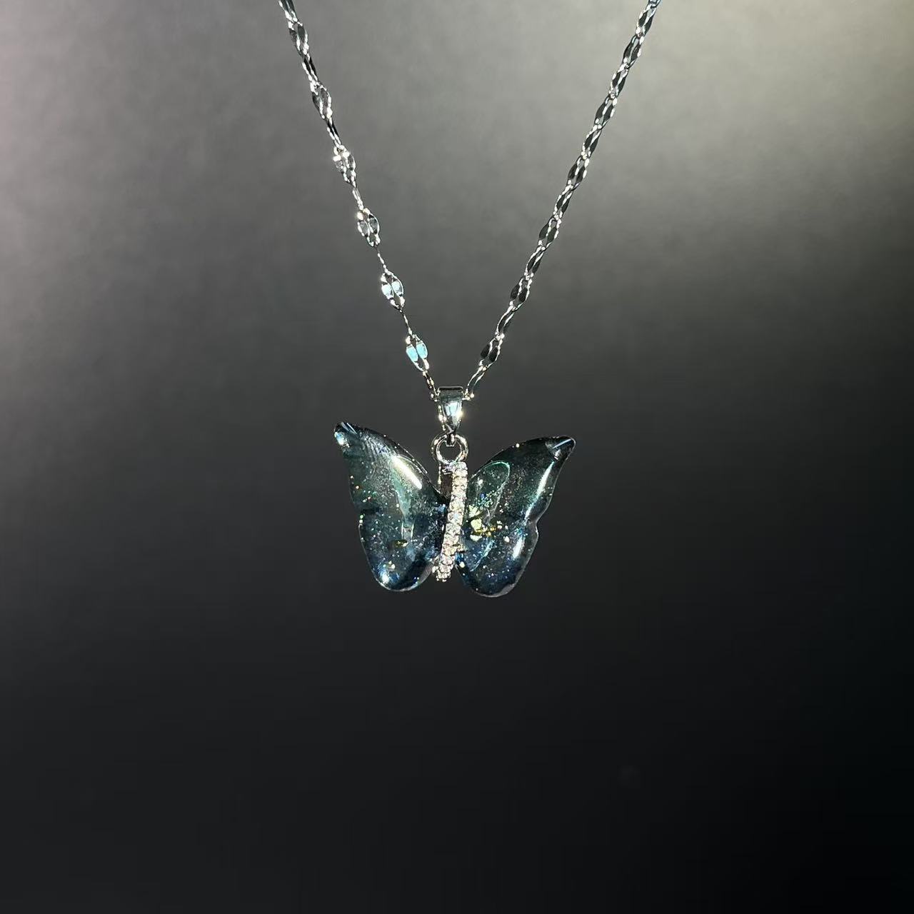 Vintage 古着 Aurora Flutter项链 | 极光蝶梦