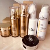 官网正品 玛莎妮娜蚕丝面膜修护黑膜水乳霜补水洗面奶套装 气垫保湿