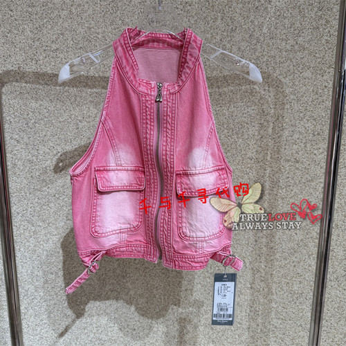 anyspoor牛仔马甲86B300