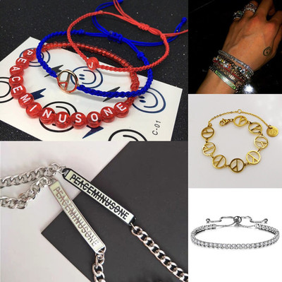 gd权志龙同款反战雏菊pmo字母