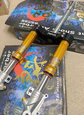 台湾rpm魁AEROX NVX155专车专用 倒叉压侧前叉 前减震对四260现货