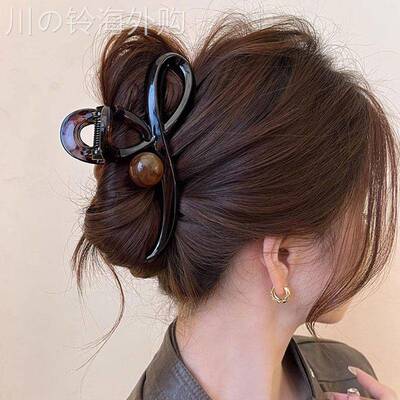 法国LastKiss抓夹大号女2024新款发夹后脑勺高级感鲨鱼夹无痕盘发