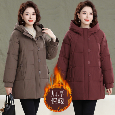 特体加大码棉服中老年女装棉袄