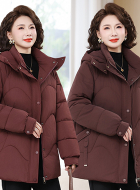 中老年妈妈装冬季保暖棉衣加厚女
