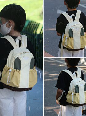 儿童幼儿园双肩包男女童拼色