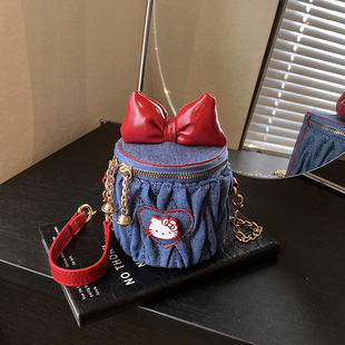 儿童蝴蝶结包包新款女童斜挎包可爱女孩小公主挎包宝宝外出拜年包