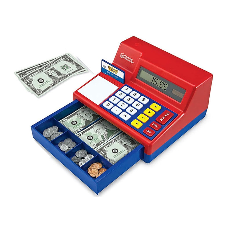 美国learning resources 益智玩具仿真超市收银机儿童过家家游戏