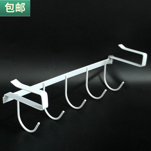 包邮 厨柜免钉挂钩金属五头挂钩置物架收纳挂架免打孔厨房柜子勾