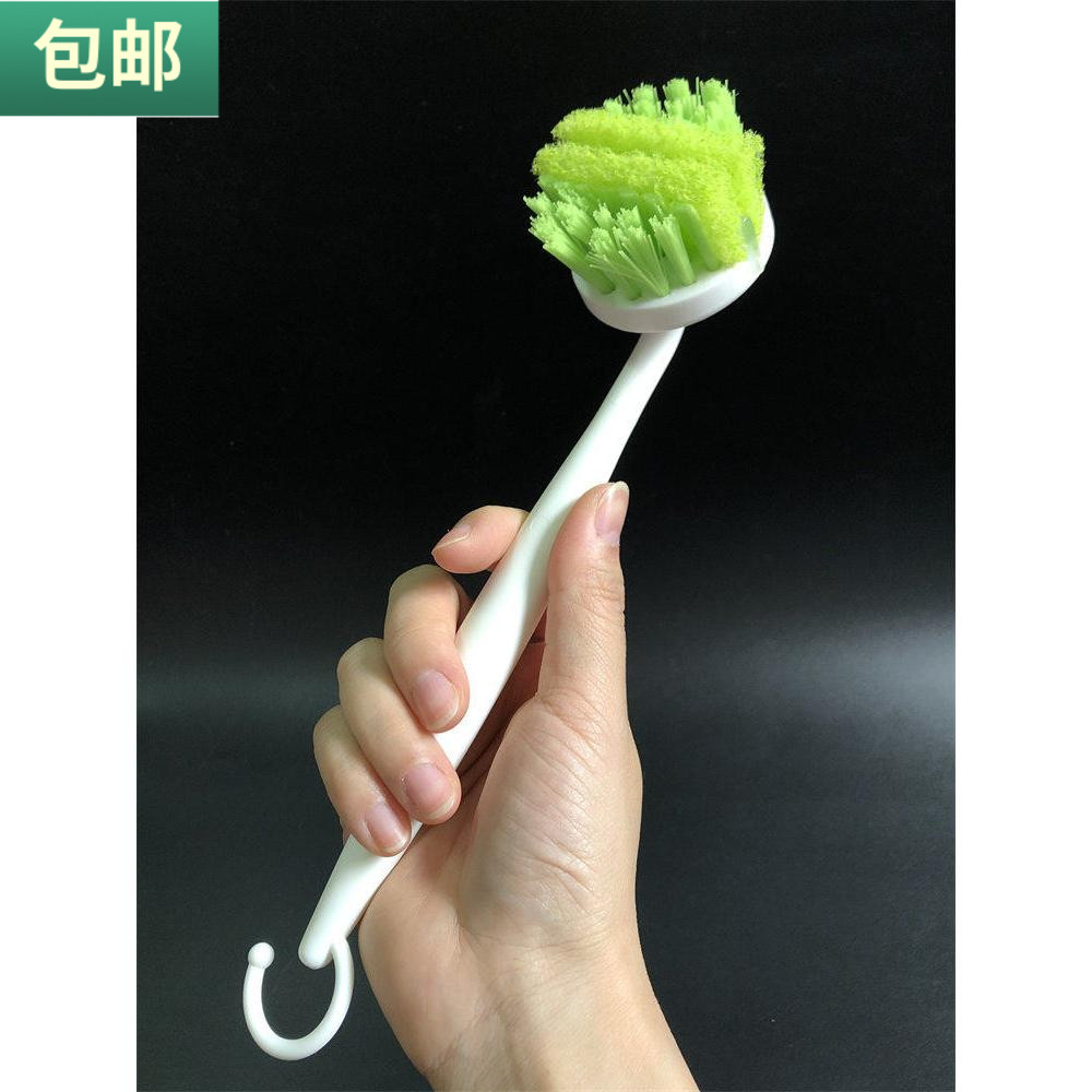包邮 锅刷家务清洁刷纤维百洁布锅刷厨房可挂式小刷子刷盘子碟子