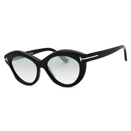 TOMFORD汤姆福特女士太阳眼镜闪亮黑色猫眼全框框架FT1111 01C