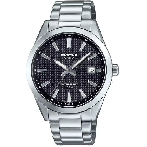 CASIO卡西欧男士手表Edifice黑色表盘不锈钢手镯EFV 160D 1AVCR