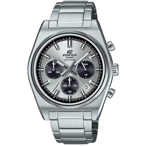CASIO卡西欧男士手表Edifice银黑色表盘手镯EFB 730D 7AVCR
