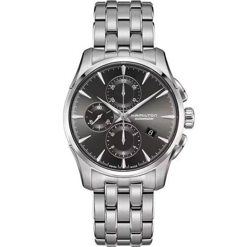 Hamilton汉米尔顿Jazz master手表42mm SS自动计时表黑色表盘