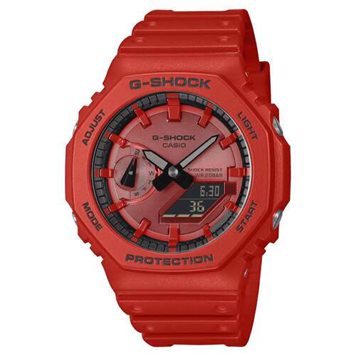 CASIO卡西欧G Shock GA2100RRB 4A Iconic Vivid红色数字手表