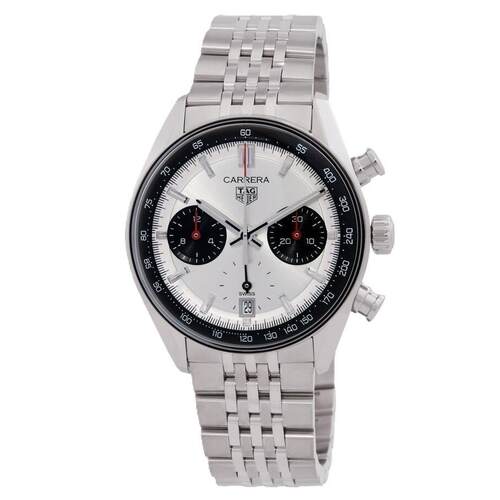 TAG Heuer Carrera卡雷拉计时表银表盘钢39mm男士手表