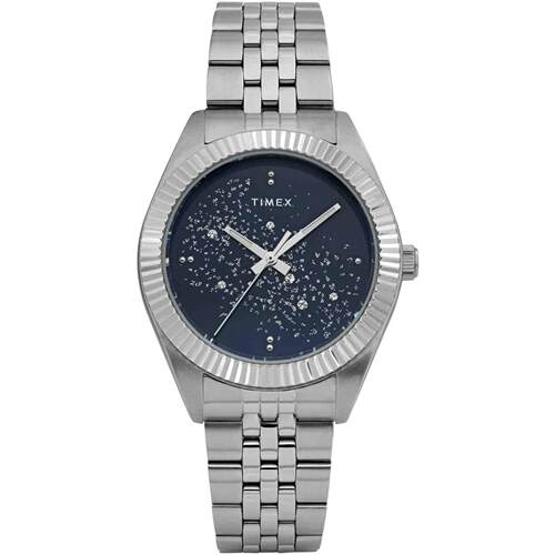Timex天美时TW2Y20100VQ Legacy Celestial 36mm蓝色表盘不锈钢