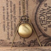 翻盖怀表复古精致怀表带翅膀飞球金色飞贼青铜合金男孩链表挂表