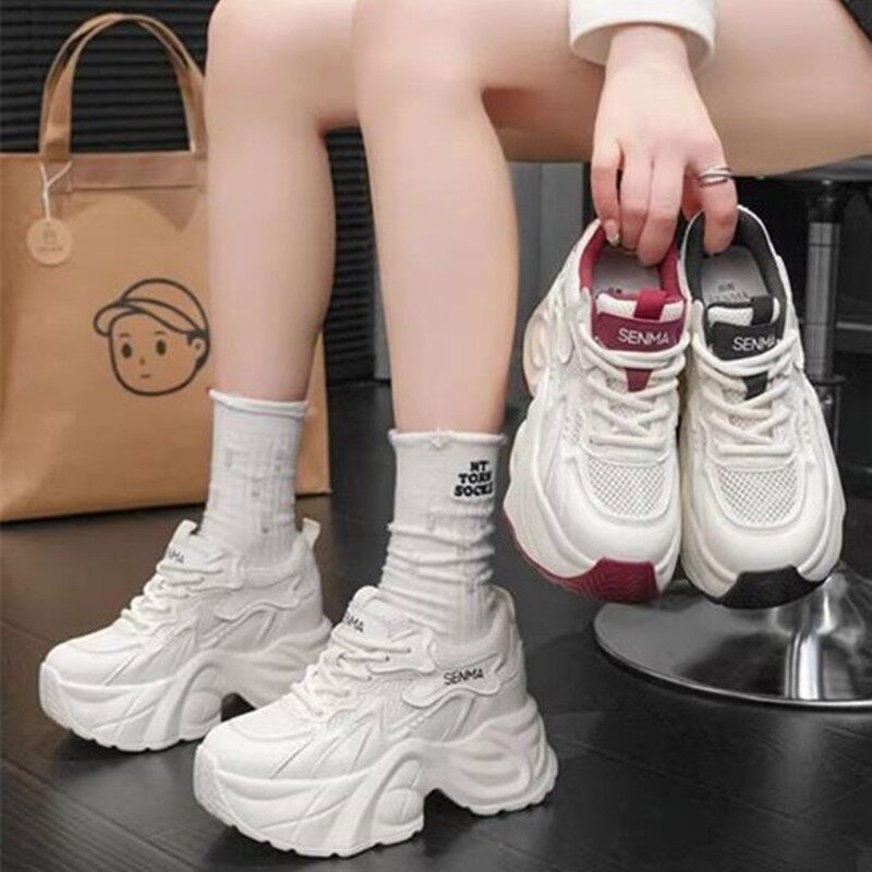 森马老爹鞋女夏季厚底增高透气百搭休闲运动鞋小个子时尚网面鞋子