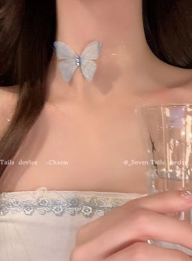 芭比爱璃女轻奢小众高级感锁骨链2024新款气质百搭脖颈