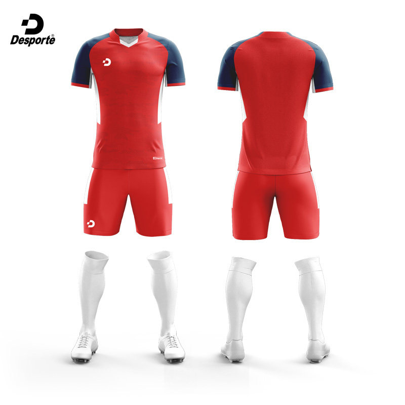 Desporte足球队服定制设计短袖比赛服球衣足球服套装球队印号印字