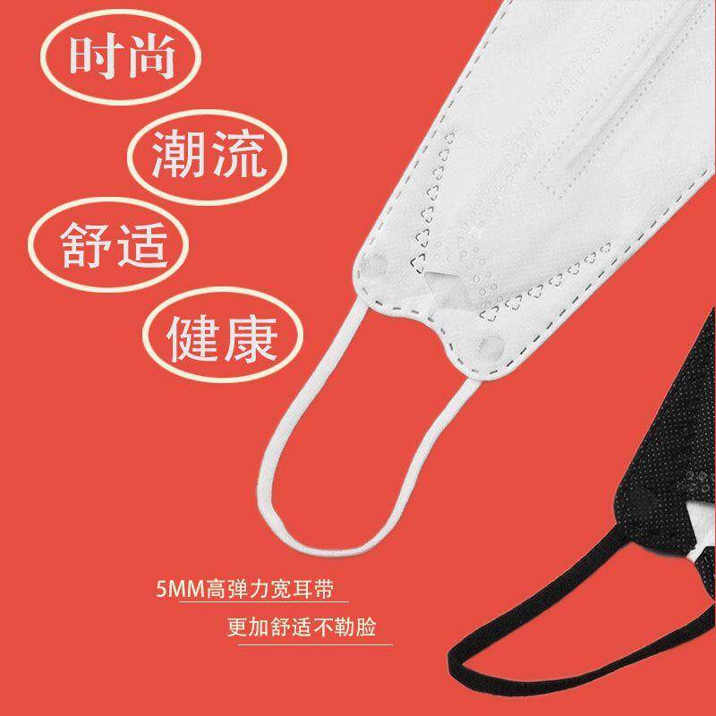 2024年KF94网红一次性鱼嘴时尚新款小香经典黑白明星同款定制口罩