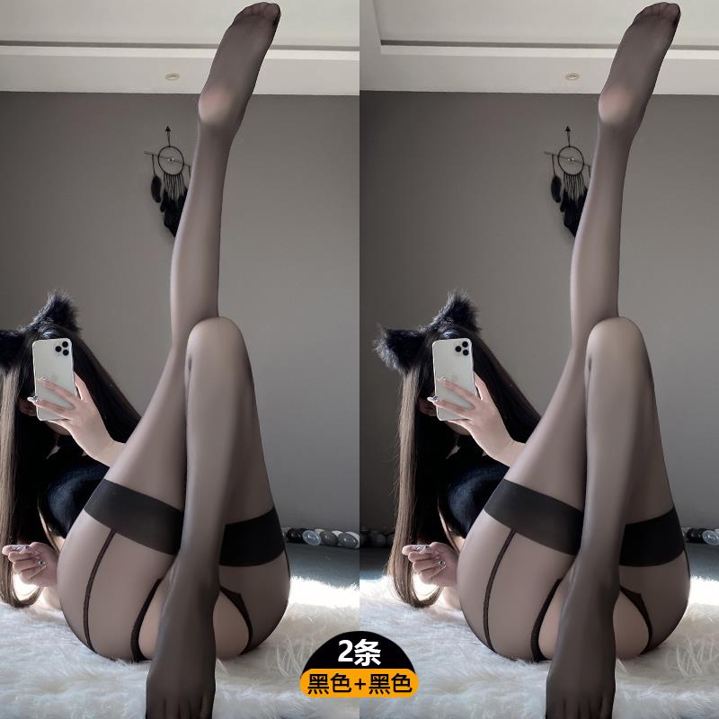 丝袜床上性感黑丝女薄款防勾丝夏2025新款透肉jk性感网红ins丝袜