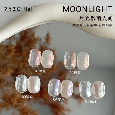 zyzc指优真彩美甲珍珠粉极光仙女魔镜粉月光粉指甲油胶装饰品