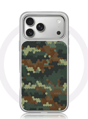 六边形迷彩95643大孔电镀黑框磨砂磁吸碳纤纹手机壳适用苹果iphone17promax华为小米14PROMATE60PRO全包按键