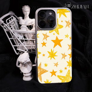 之简ZHIJIAN《星罗棋布》电镀黑框磨砂磁吸手机壳适用苹果iphone17promax华为小米14PROP70PRO碳纤维