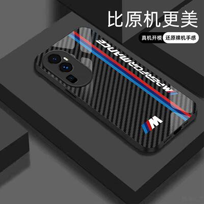 适用【opporeno10pro+】宝马Mpower液态玻璃亮面手机壳RS电镀全包镜头冰感轻奢高档软边抗摔耐脏保护套