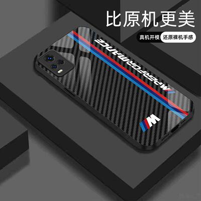 适用【IQOO7】宝马Mpower液态玻璃亮面手机壳电镀全包镜头冰感轻奢高档软边抗摔耐脏保护套