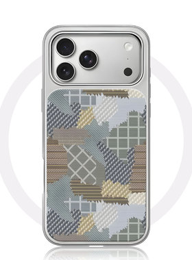 几何拼接27996大孔电镀黑框磨砂磁吸碳纤纹手机壳适用苹果iphone17promax华为小众个性15/16PLUSP70PRO