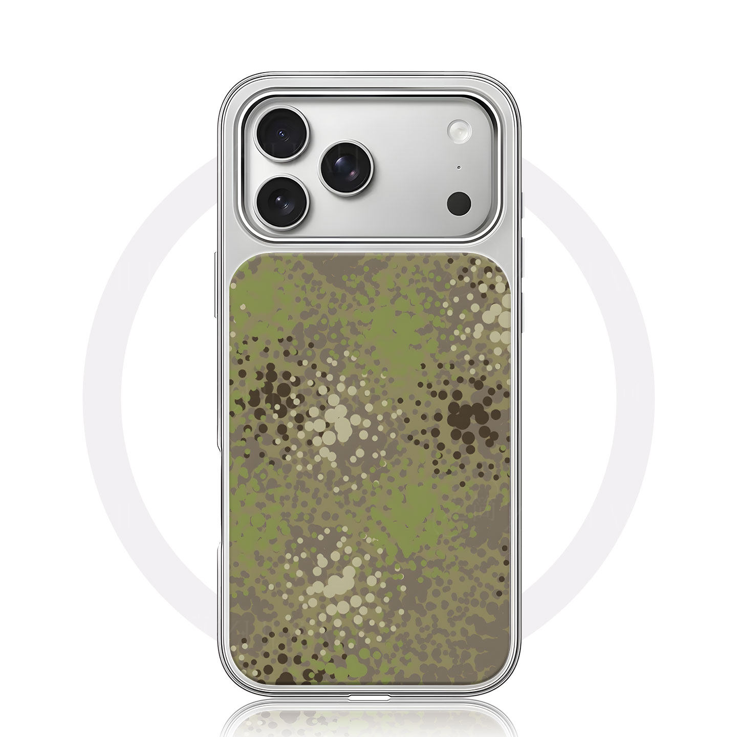 迷彩斑点纹大孔电镀黑框磨砂磁吸碳纤纹手机壳适用苹果iphone17promax华为MATE60PROP70PRO15/16PLUS