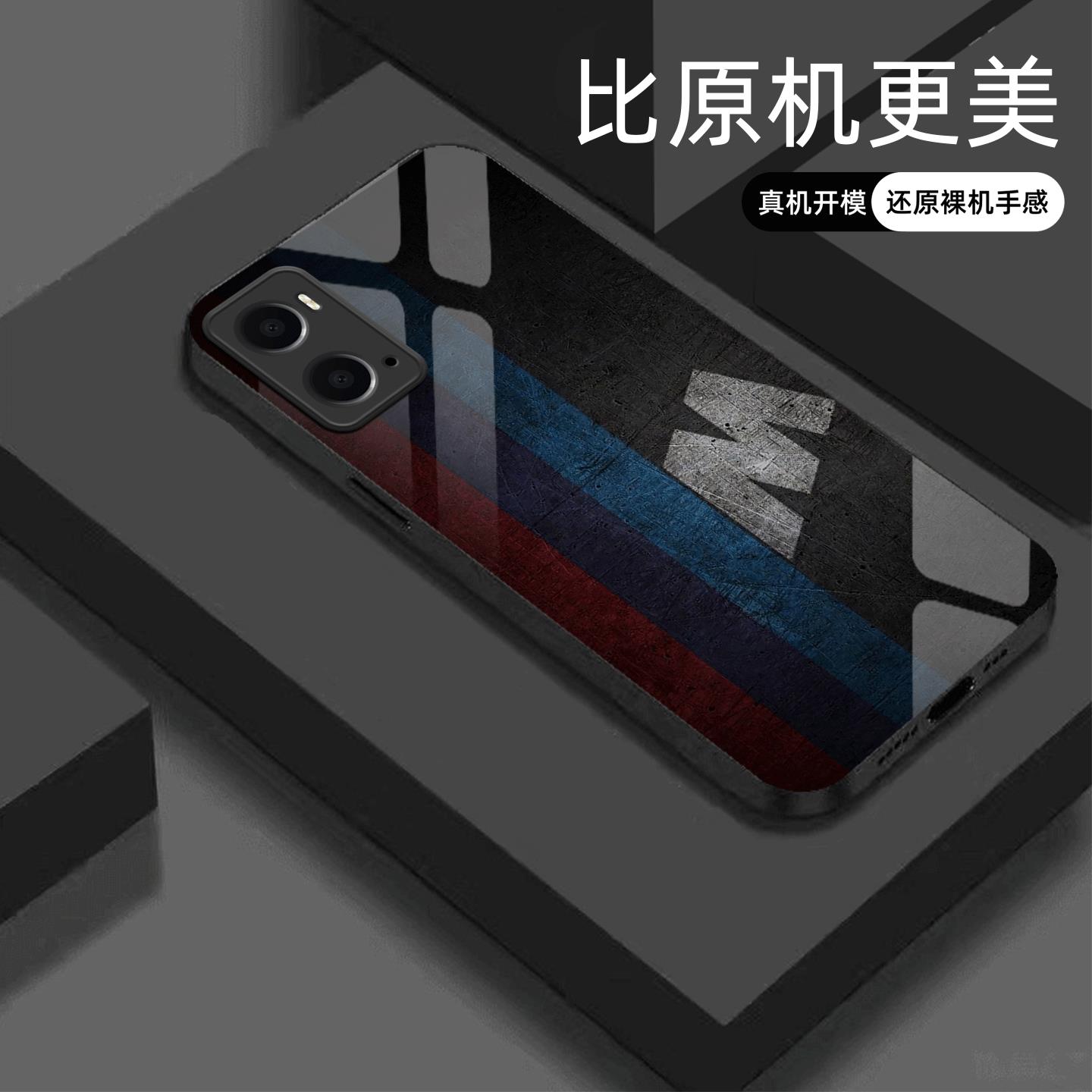 适用【OPPOA36】宝马Mpower液态玻璃亮面手机壳RS电镀全包镜头冰感轻奢高档软边抗摔耐脏保护套