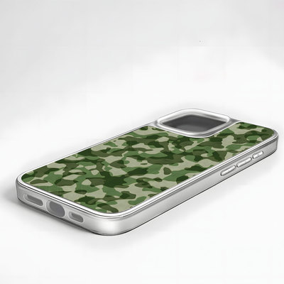 绿色迷彩布大孔电镀黑框磨砂磁吸碳纤纹手机壳适用苹果iphone17promax华为全包按键P70PROP70ULTRA