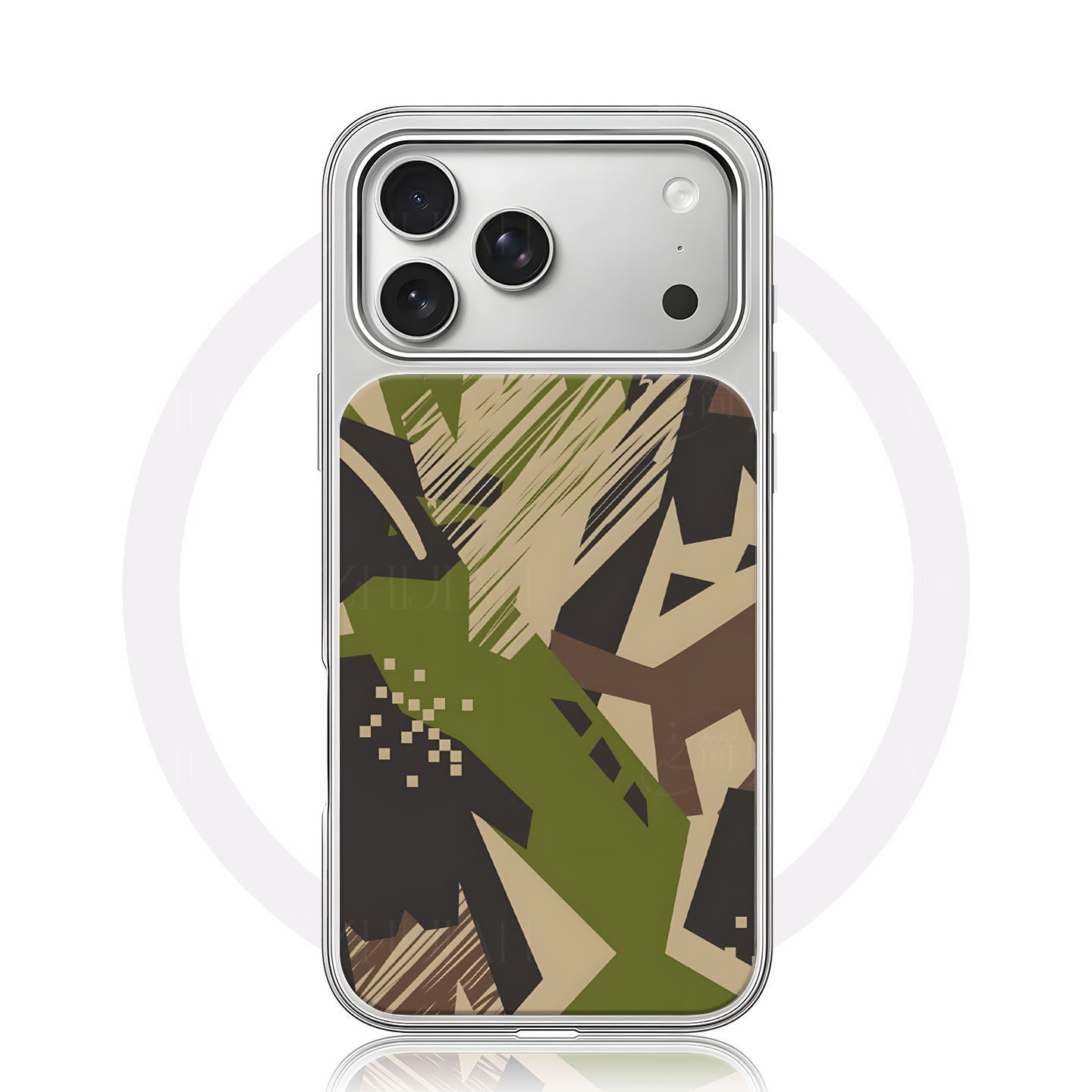 抽象几何大孔电镀黑框磨砂磁吸碳纤纹手机壳适用苹果iphone17promax华为小众个性12/13/1415/16PLUS